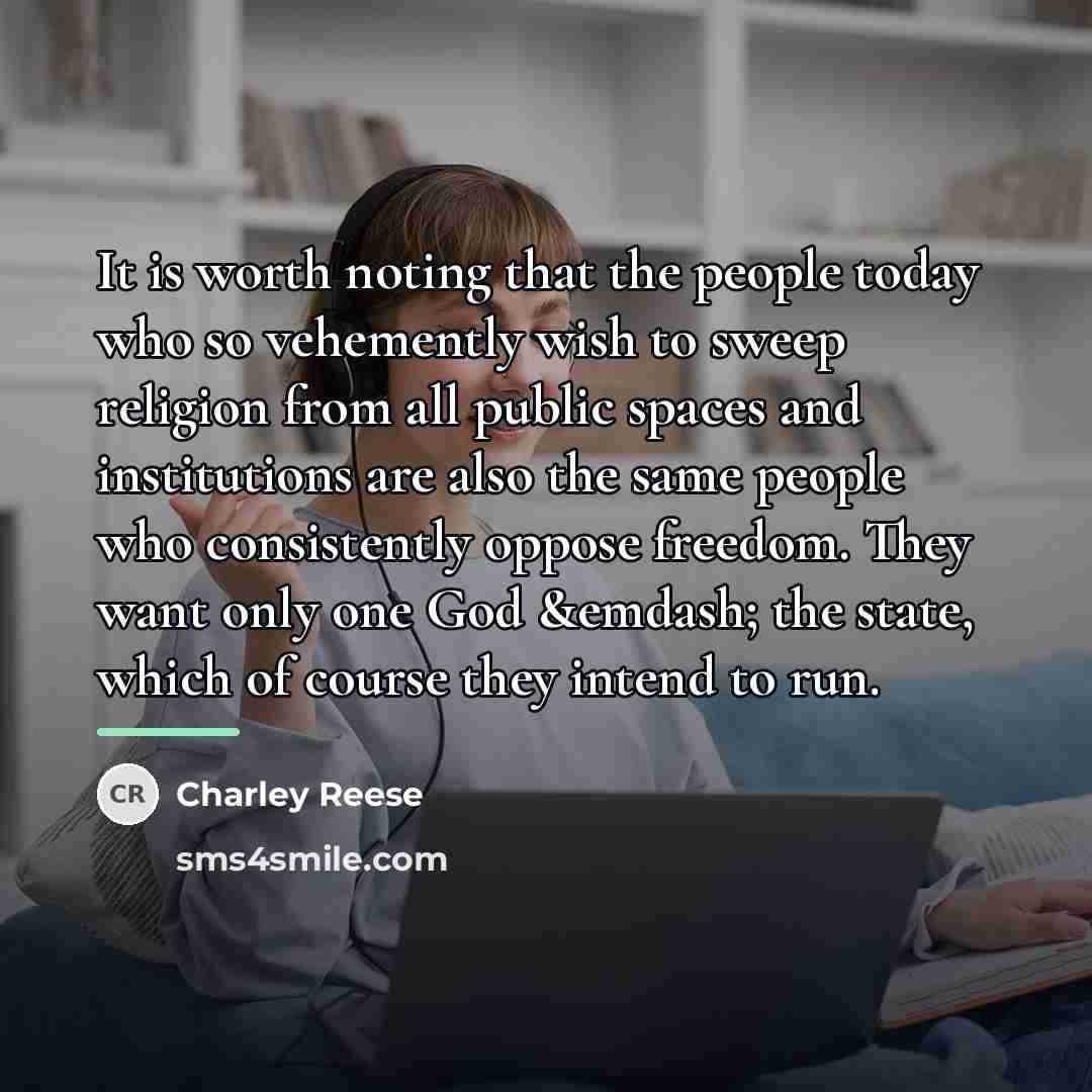 “It is worth noting that the people today who so…” quote by Charley Reese