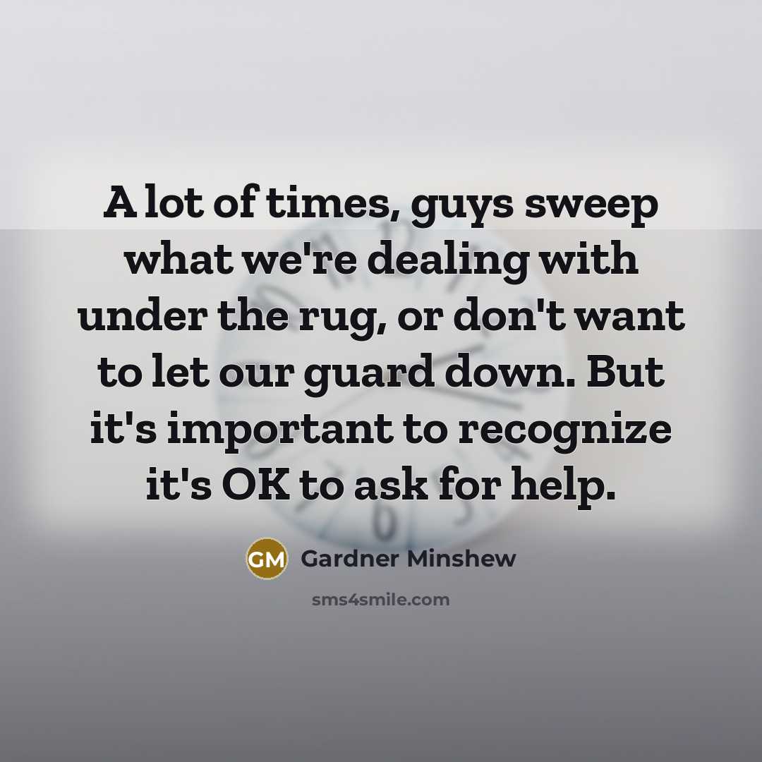 “A lot of times, guys sweep what we're dealing with…” quote by Gardner Minshew
