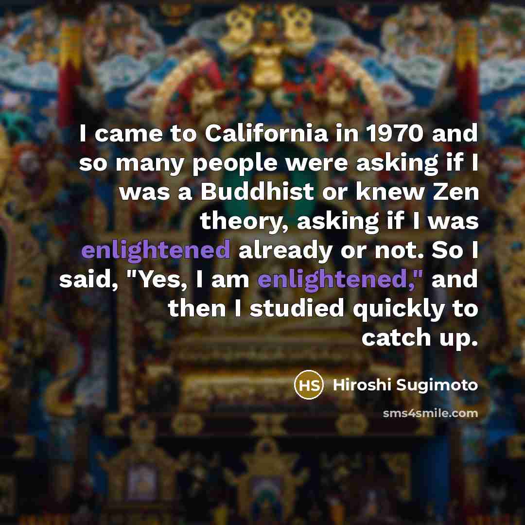 “I came to California in 1970 and so many people…” quote by Hiroshi Sugimoto