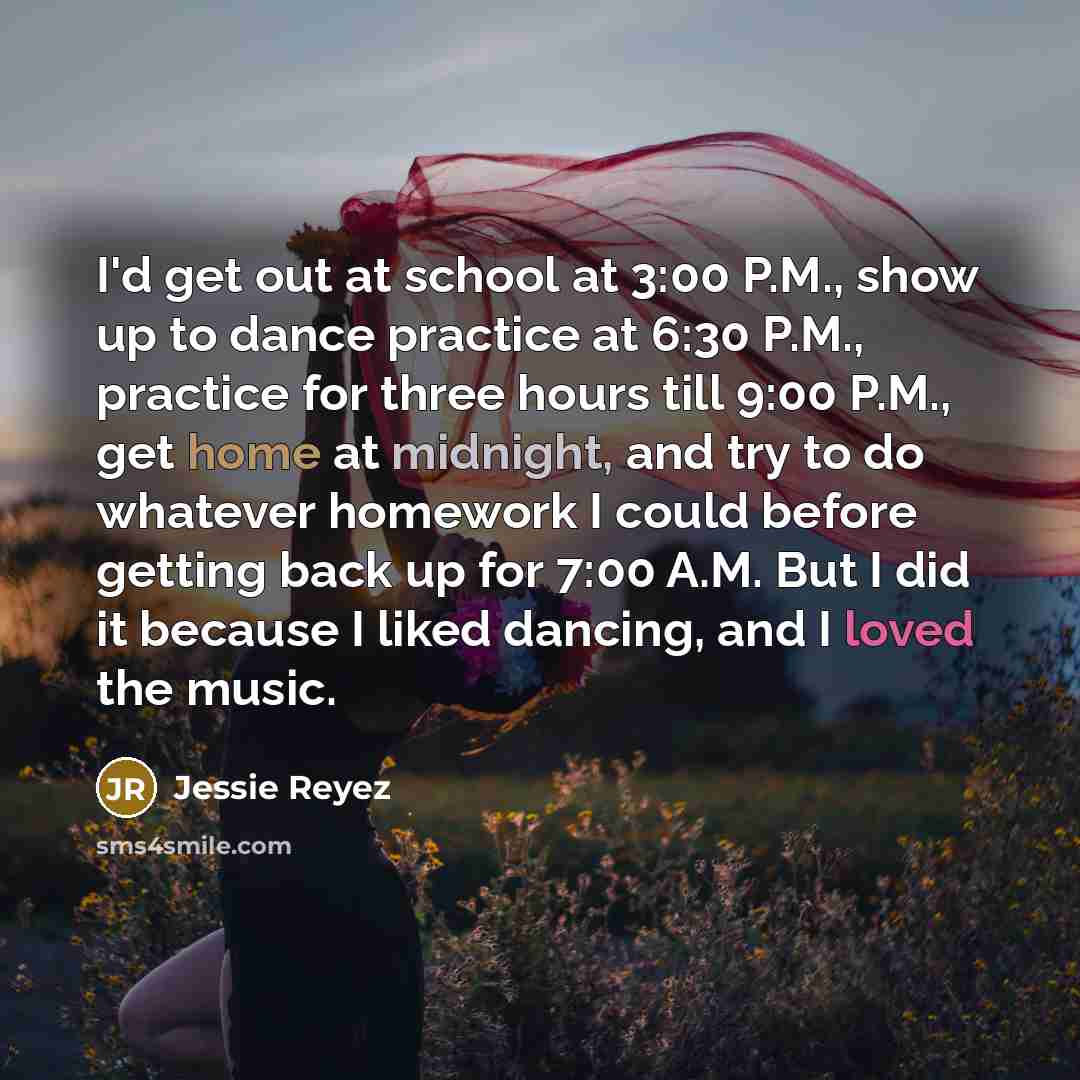 “I'd get out at school at 3:00 P.M., show up…” quote by Jessie Reyez