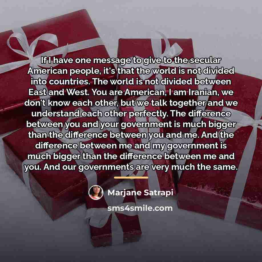 “If I have one message to give to the secular…” quote by Marjane Satrapi