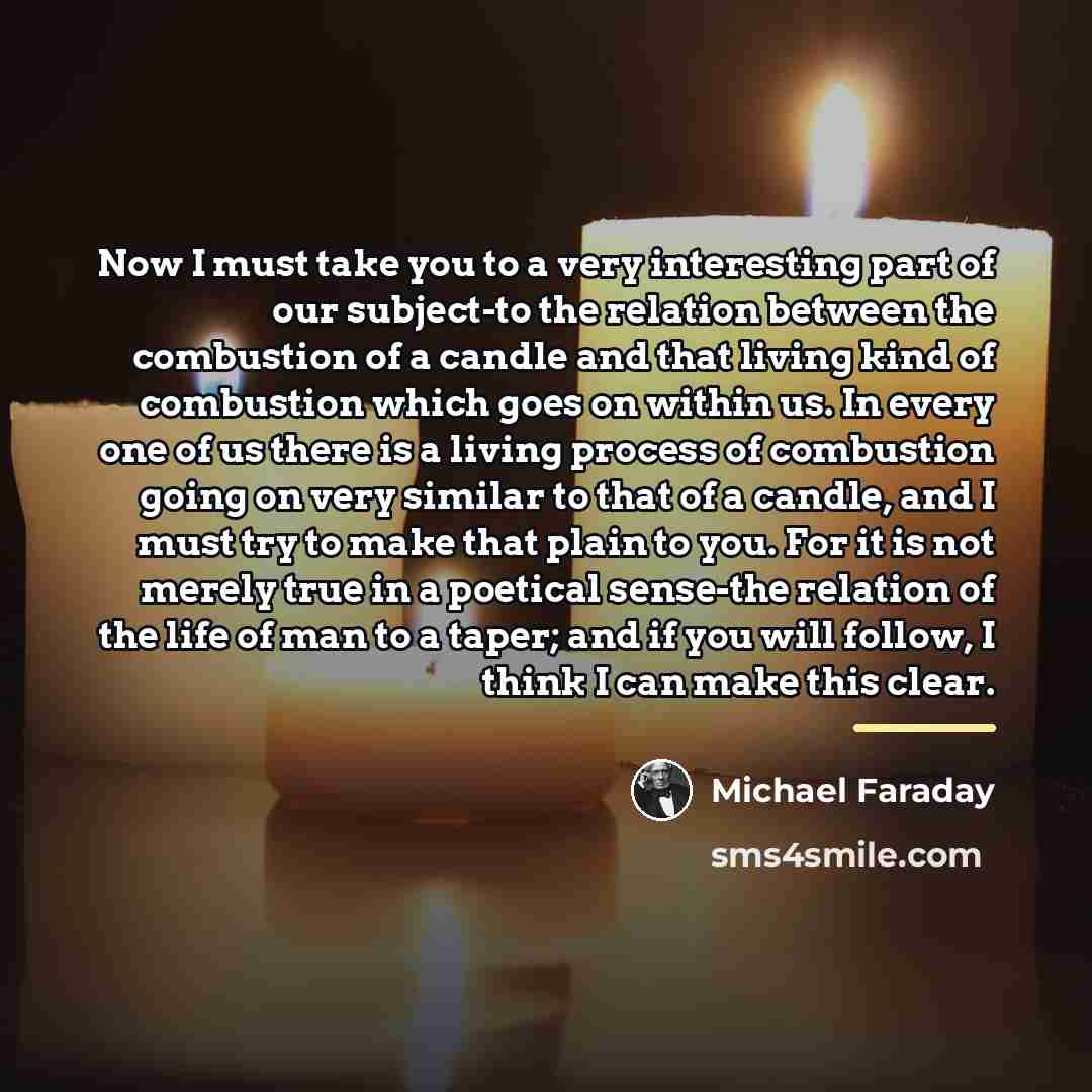 “Now I must take you to a very interesting part…” quote by Michael Faraday