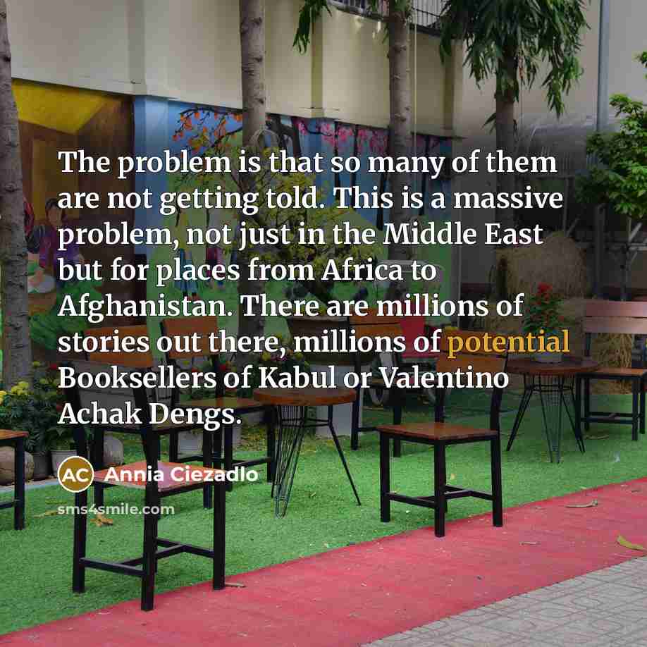 “The problem is that so many of them are not…” quote by Annia Ciezadlo