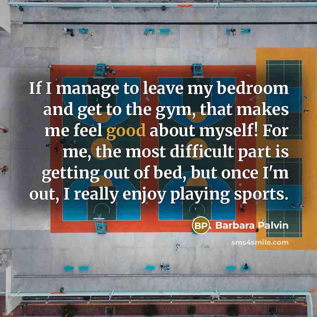 “If I manage to leave my bedroom and get to…” quote by Barbara Palvin