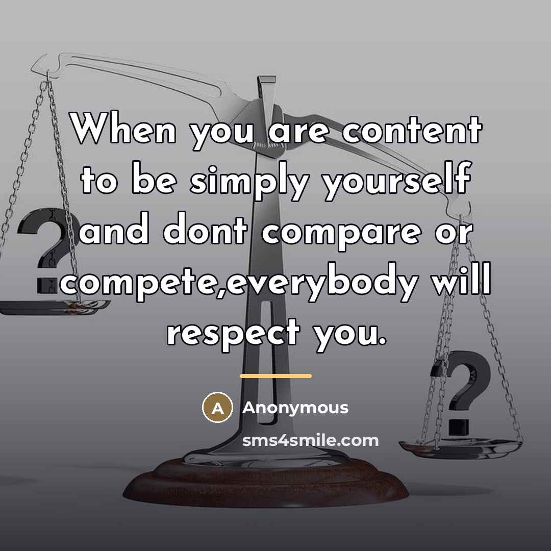 “When you are content to be simply yourself and dont…” quote by Anonymous