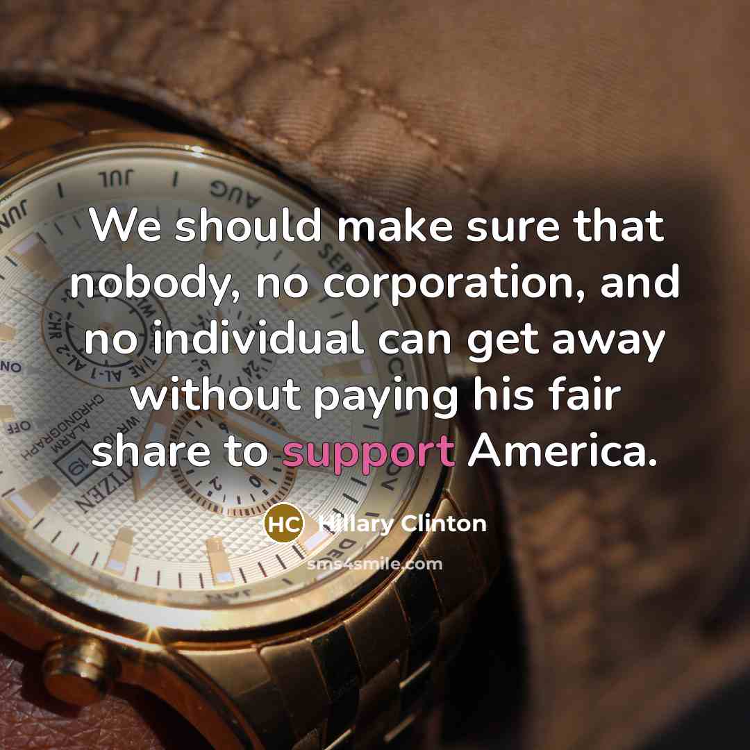 “We should make sure that nobody, no corporation, and no…” quote by Hillary Clinton