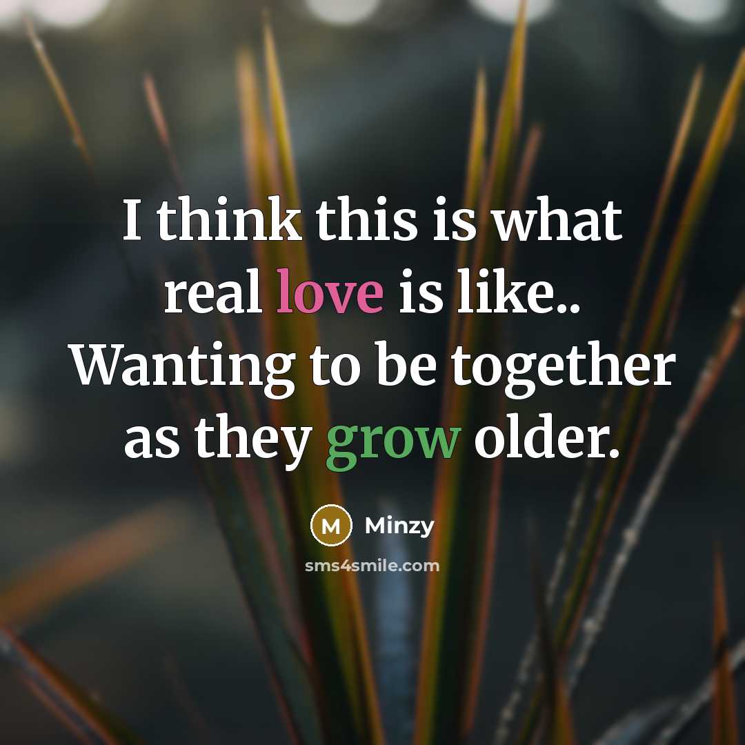 “I think this is what real love is like.. Wanting…” quote by Minzy