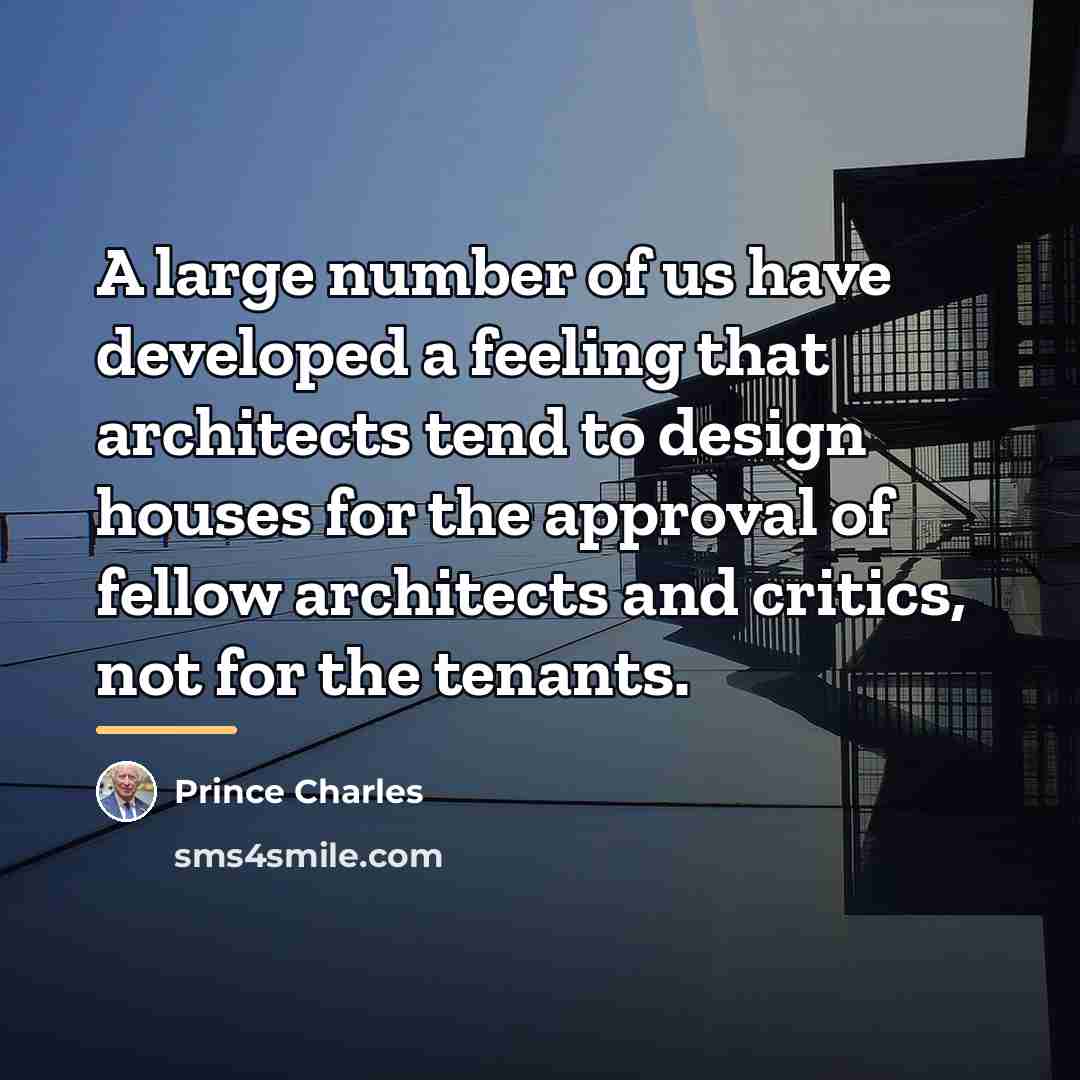 “A large number of us have developed a feeling that…” quote by Prince Charles