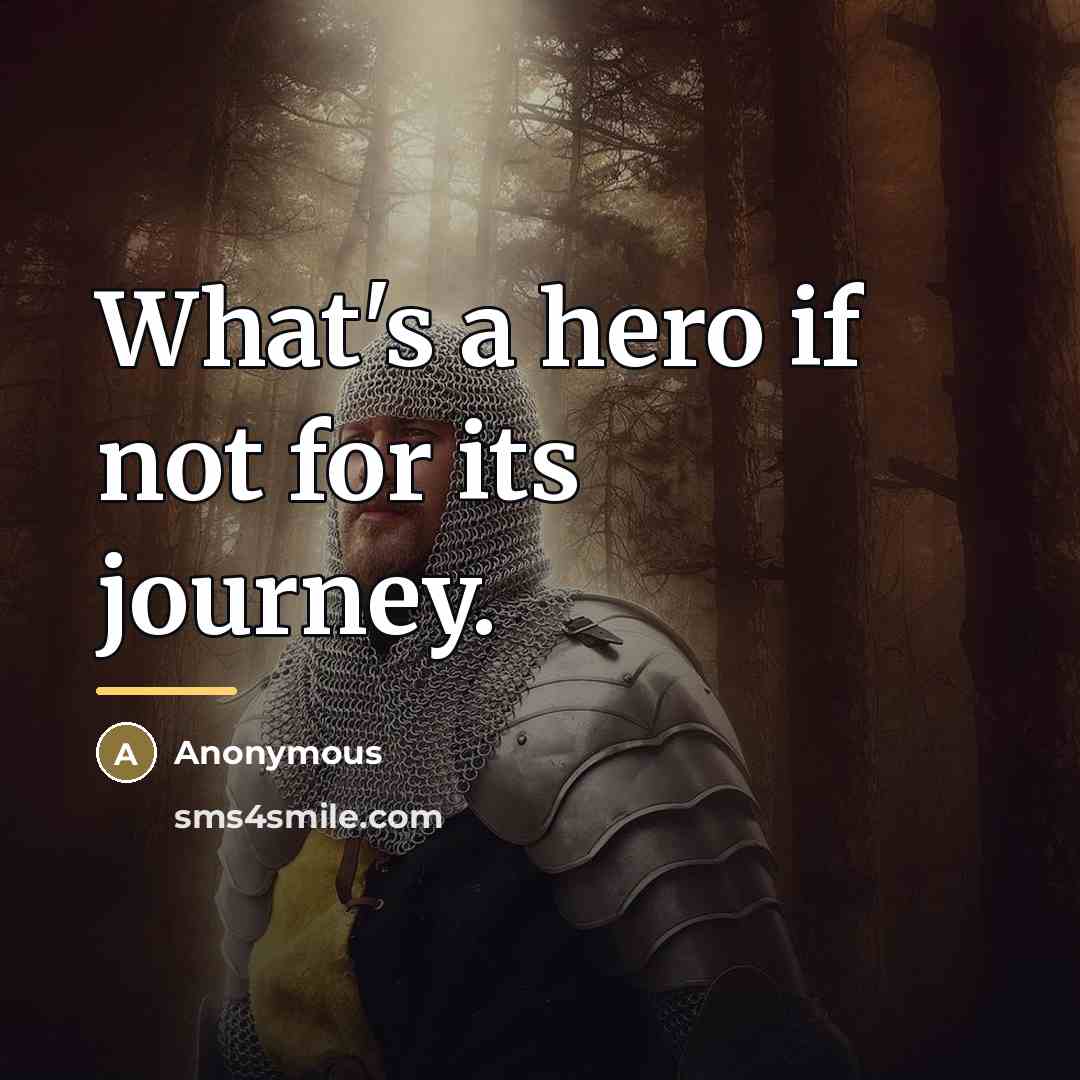 “What's a hero if not for its journey.…” quote by Anonymous
