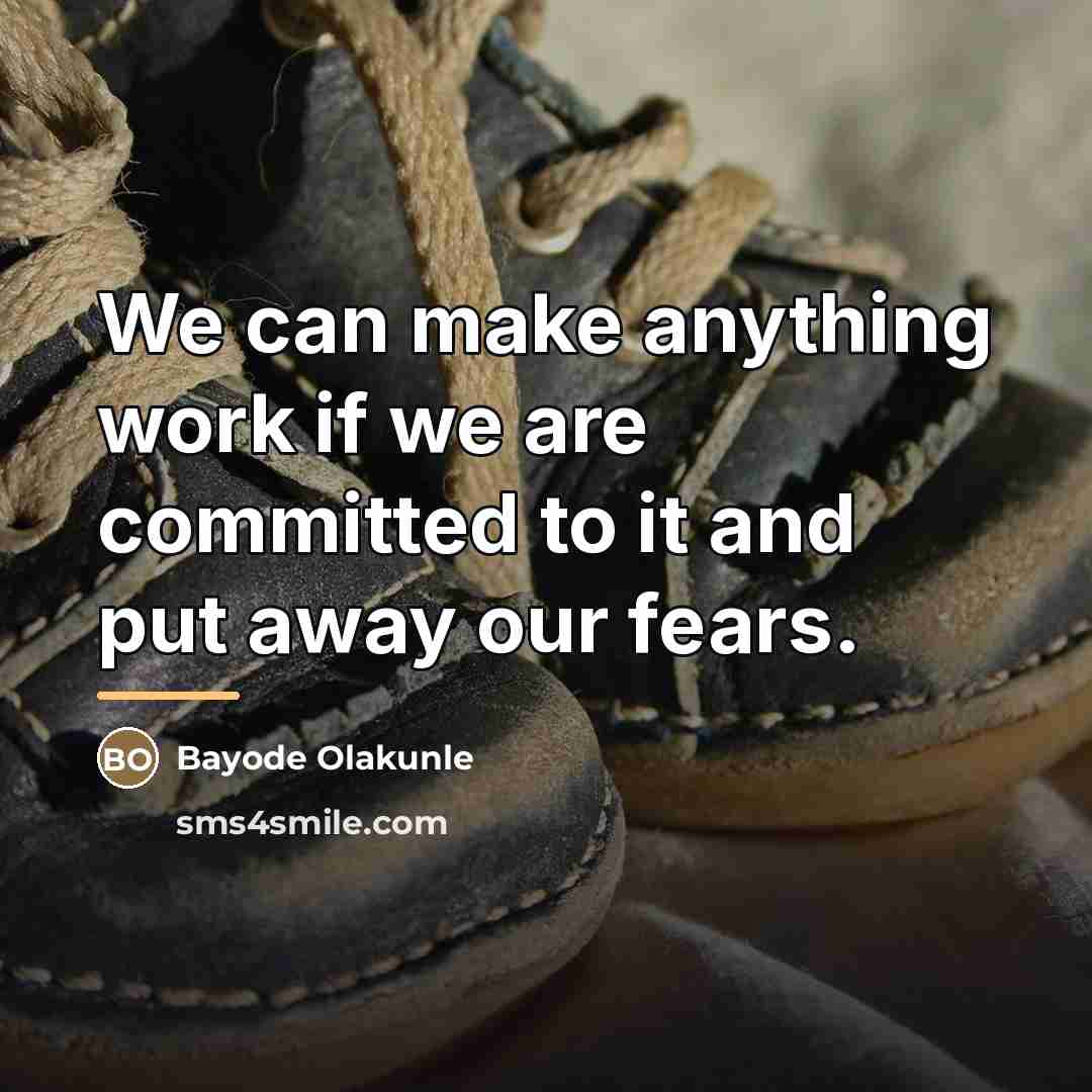 “We can make anything work if we are committed to…” quote by Bayode Olakunle