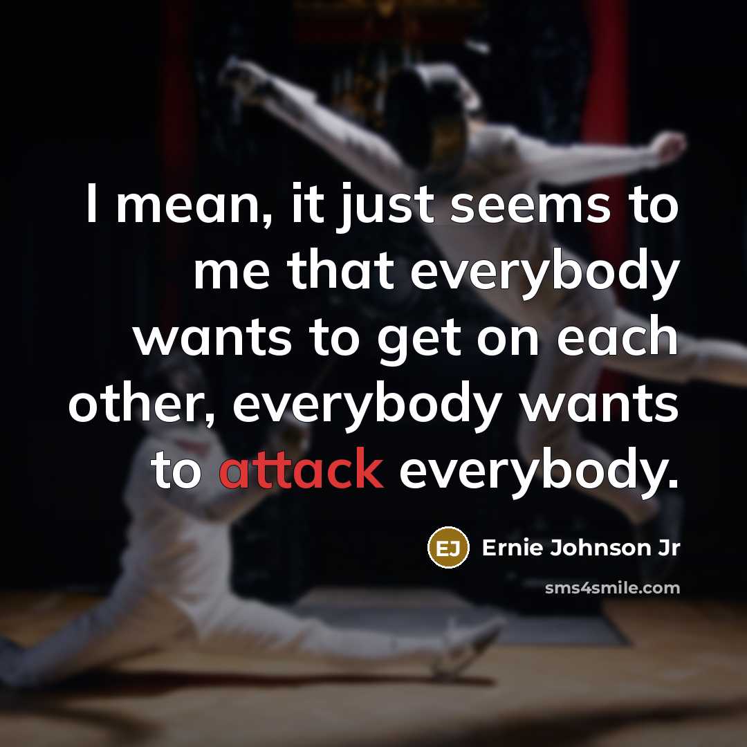 “I mean, it just seems to me that everybody wants…” quote by Ernie Johnson Jr