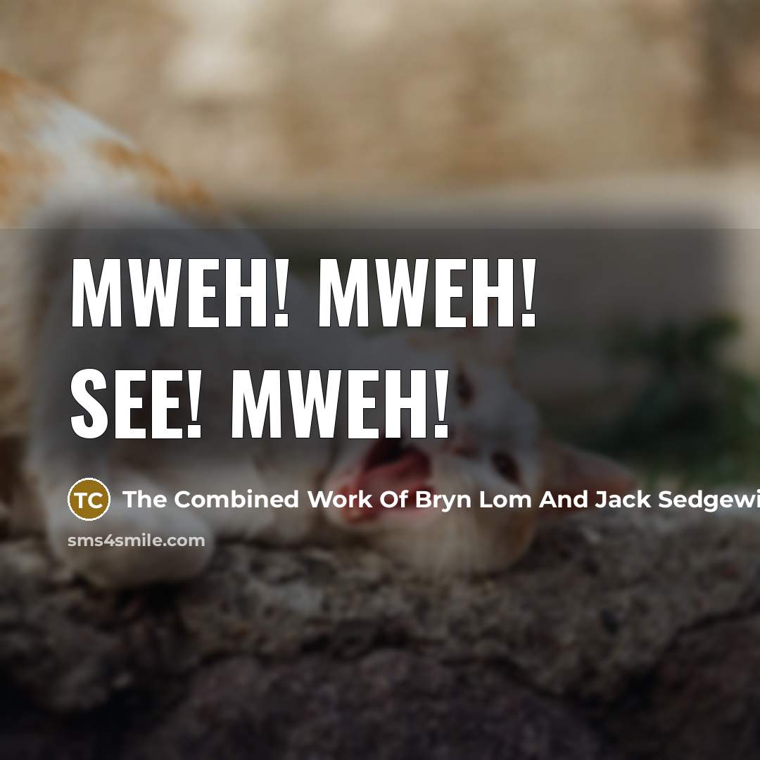 “Mweh! Mweh! See! Mweh!” quote by The Combined Work Of Bryn Lom And Jack Sedgewick