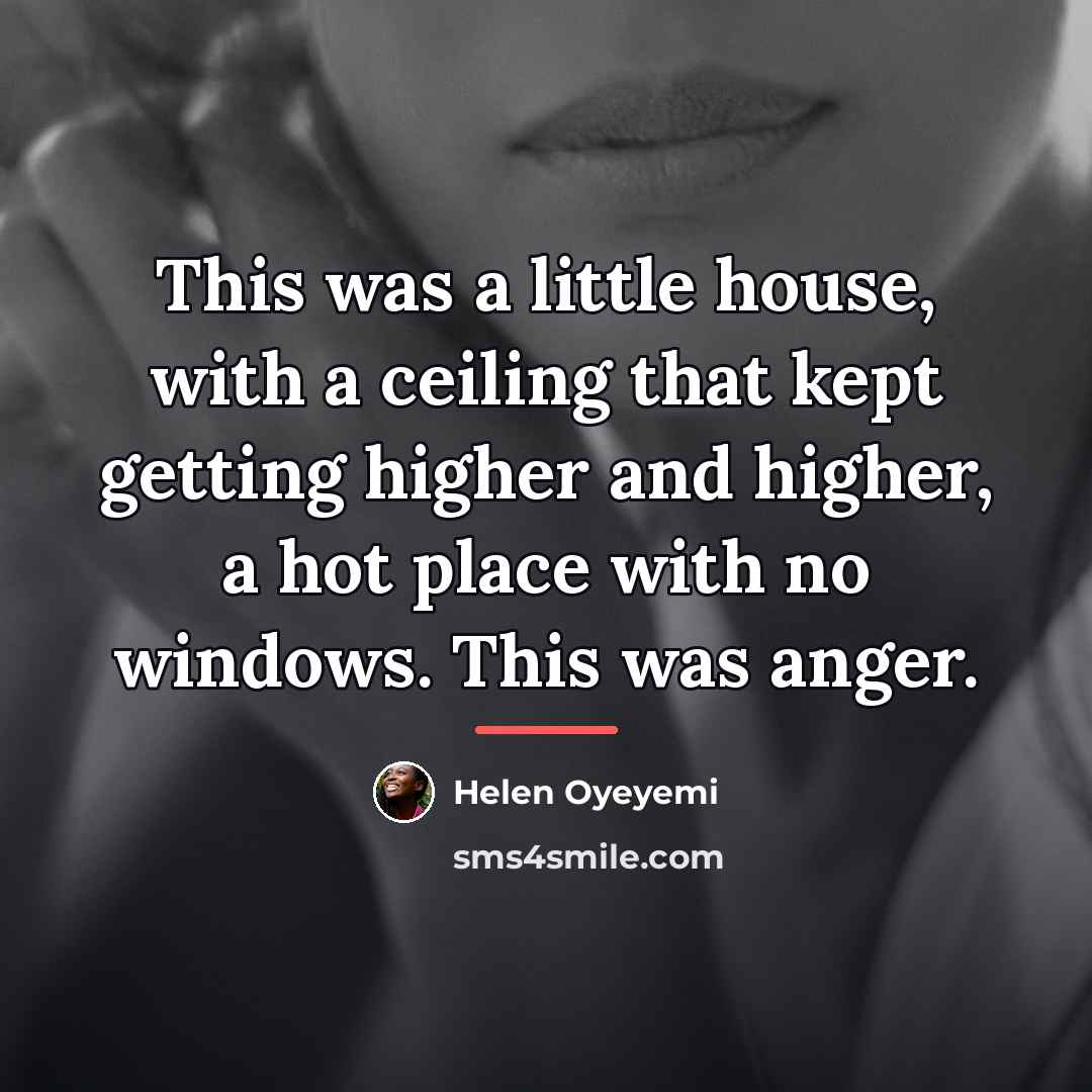 “This was a little house, with a ceiling that kept…” quote by Helen Oyeyemi