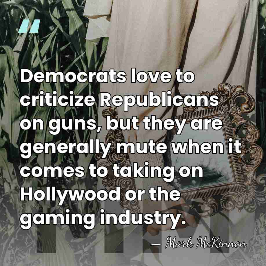 Democrats love to criticize Republicans on guns, but they are generally mute&hellip; - Mark McKinnon