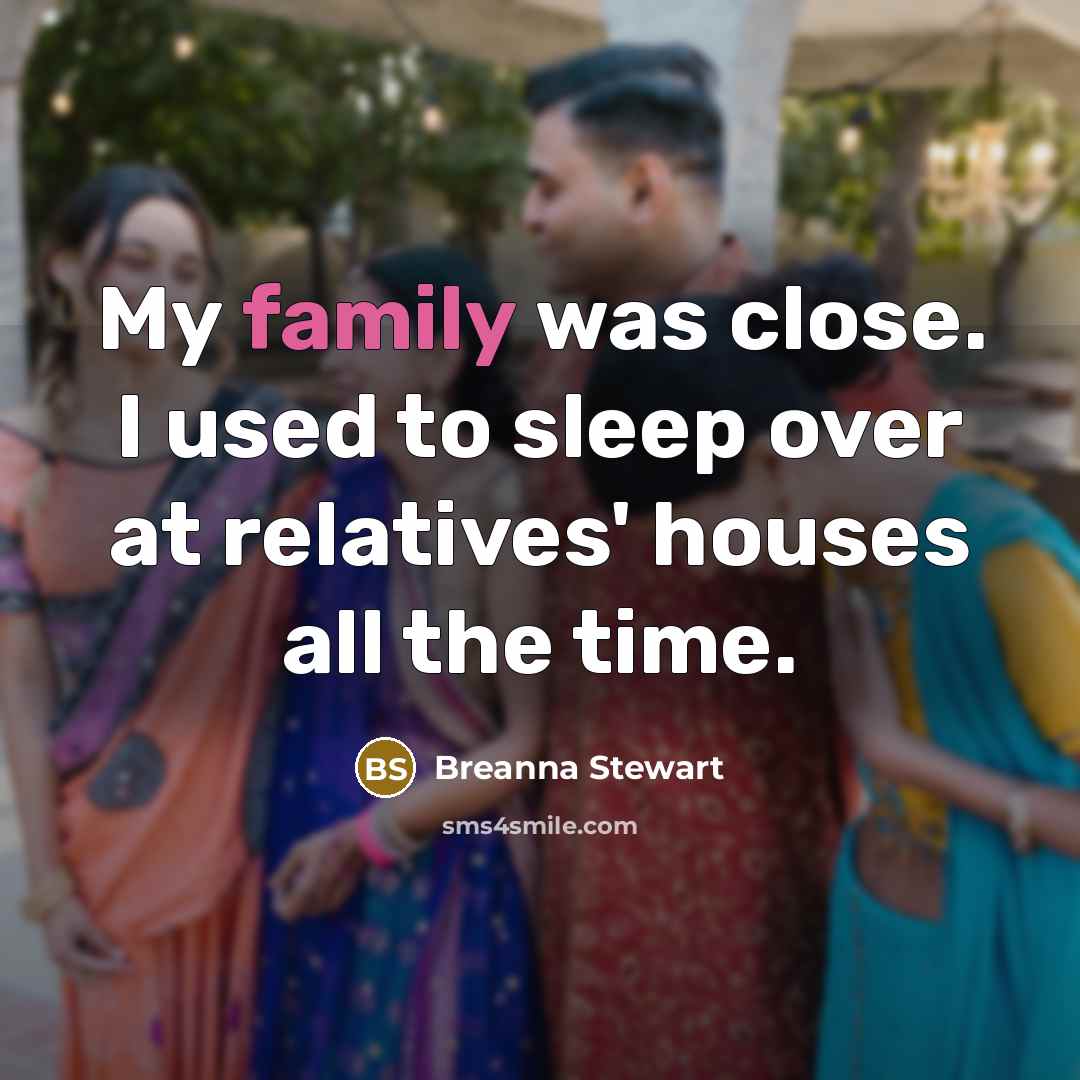 “My family was close. I used to sleep over at…” quote by Breanna Stewart