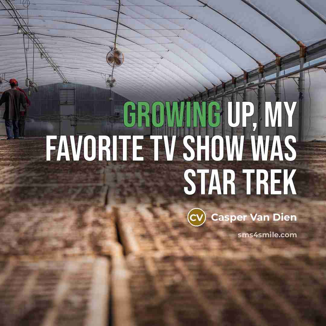 “Growing up, my favorite TV show was Star Trek…” quote by Casper Van Dien