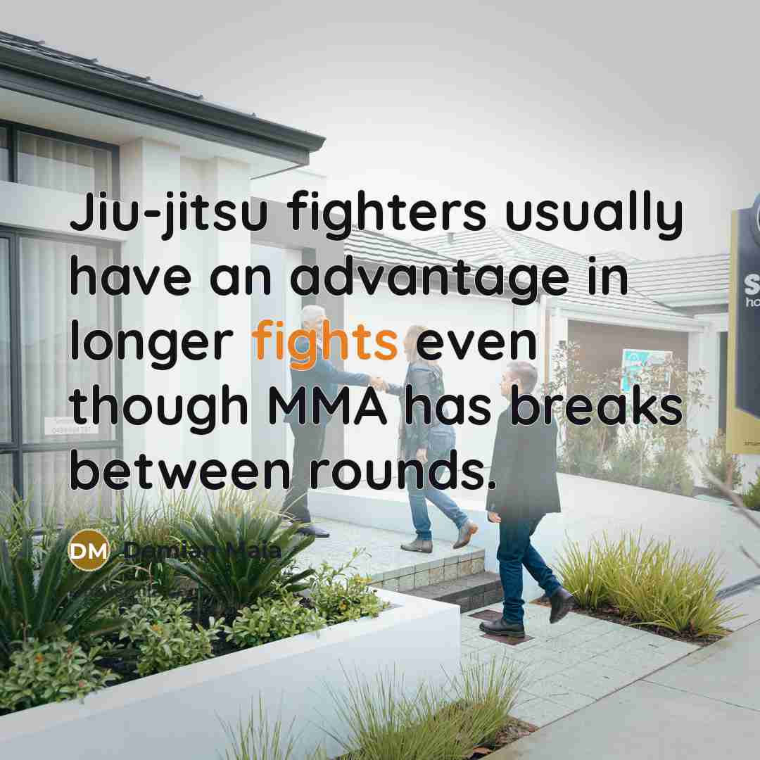 “Jiu-jitsu fighters usually have an advantage in longer fights even…” quote by Demian Maia