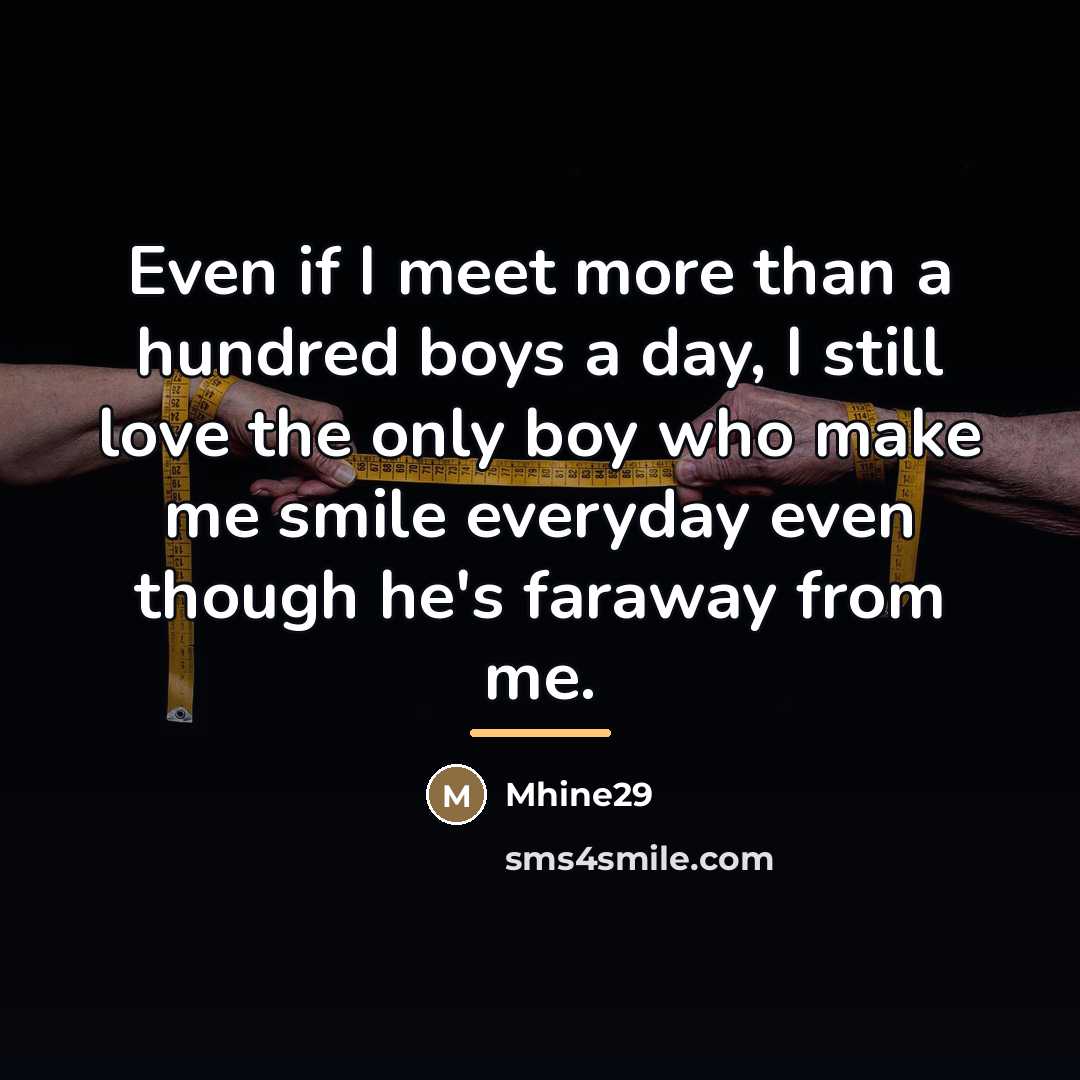 “Even if I meet more than a hundred boys a…” quote by Mhine29