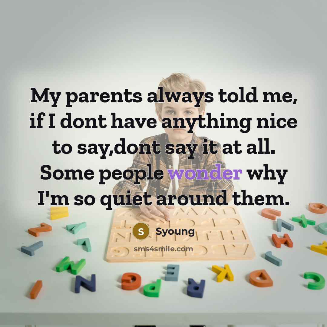 “My parents always told me, if I dont have anything…” quote by Syoung