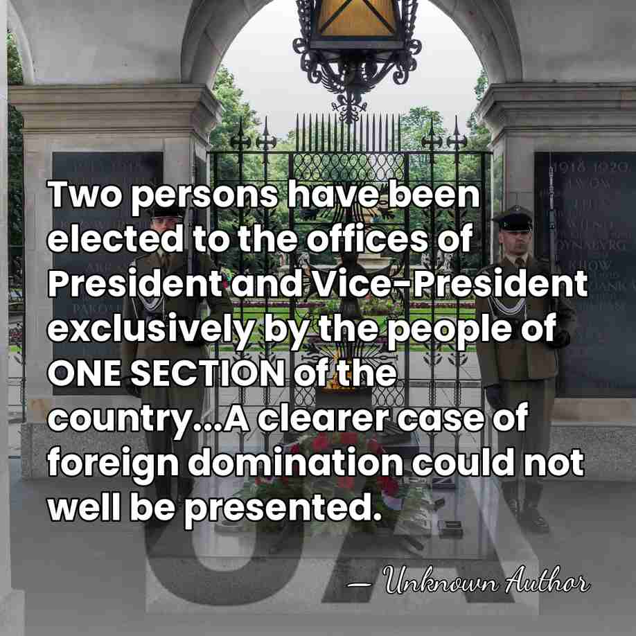 Two persons have been elected to the offices of President and Vice-President&hellip; - John Willis Ellis