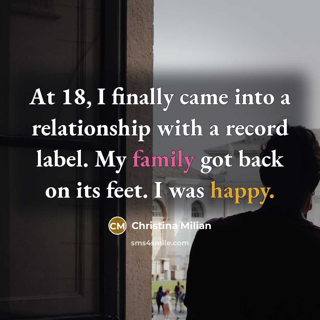 “At 18, I finally came into a relationship with a…” quote by Christina Milian