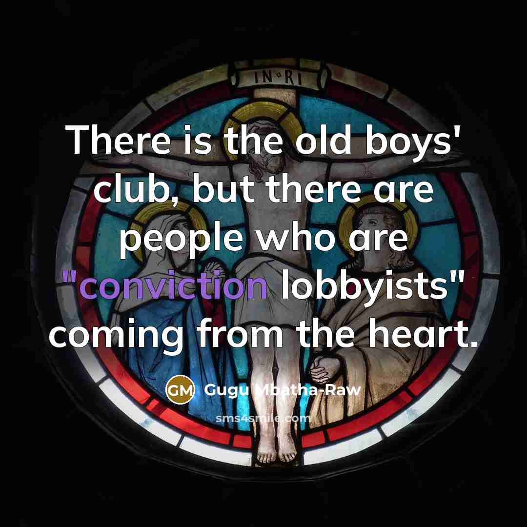 “There is the old boys' club, but there are ­people…” quote by Gugu Mbatha-Raw