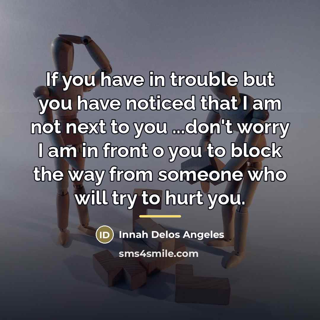 “If you have in trouble but you have noticed that…” quote by Innah Delos Angeles