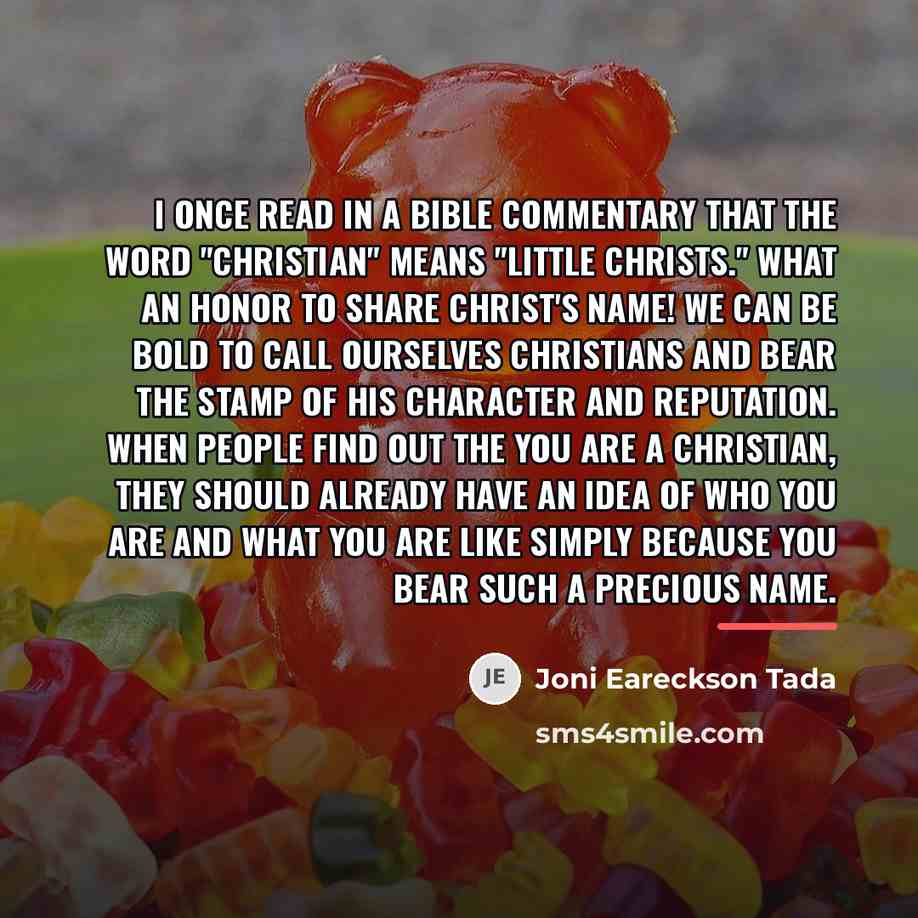 “I once read in a Bible commentary that the word…” quote by Joni Eareckson Tada