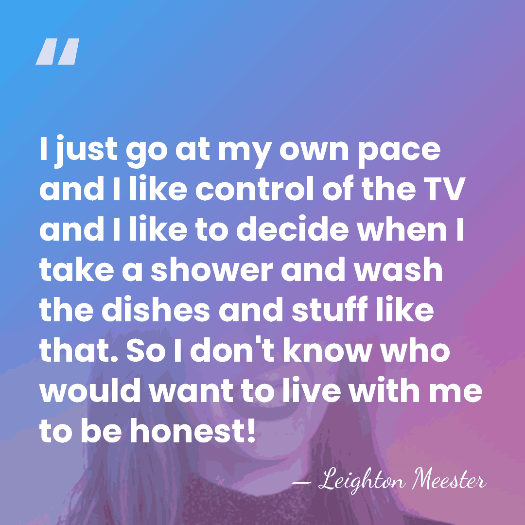 I just go at my own pace and I like control of&hellip; - Leighton Meester