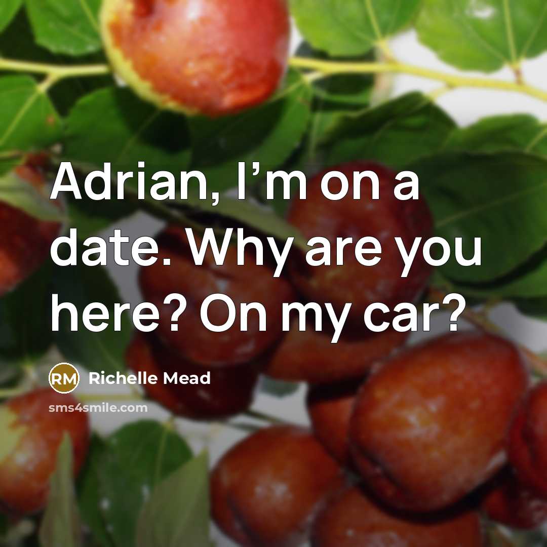 “Adrian, I'm on a date. Why are you here? On…” quote by Richelle Mead