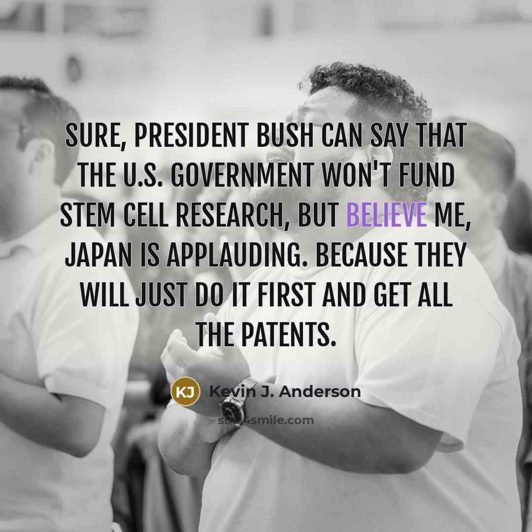 “Sure, President Bush can say that the U.S. government won't…” quote by Kevin J. Anderson