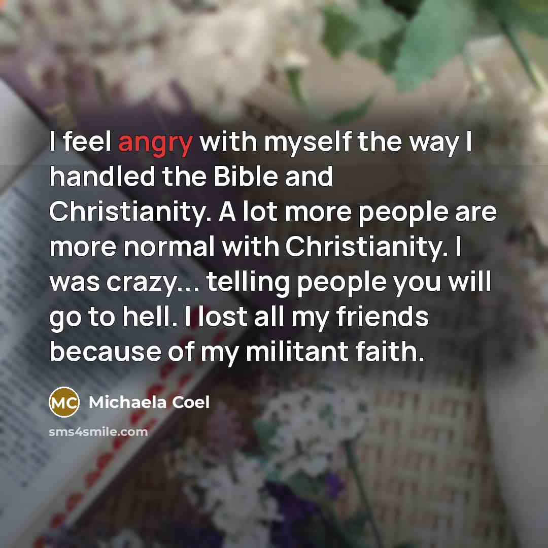 “I feel angry with myself the way I handled the…” quote by Michaela Coel