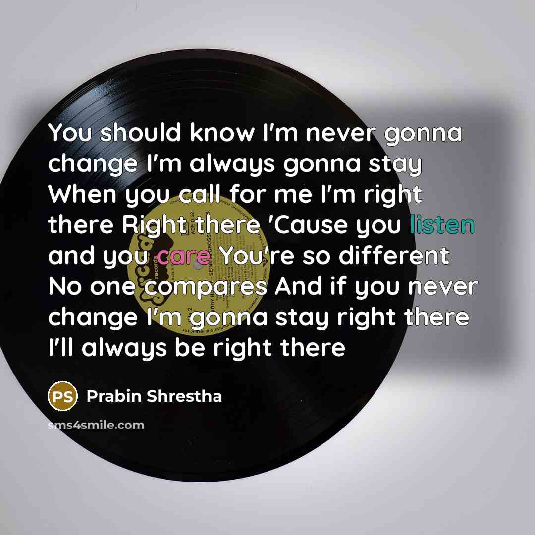 “You should know I'm never gonna change I'm always gonna…” quote by Prabin Shrestha