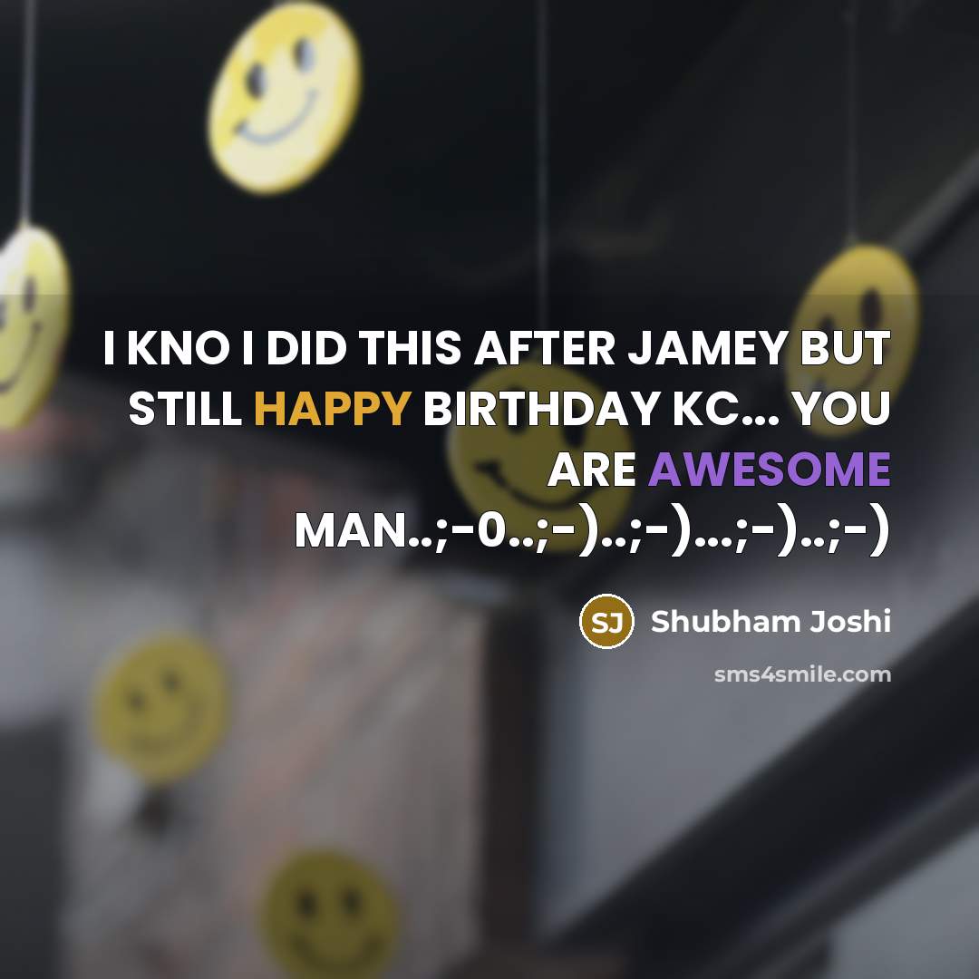 “I KNO I DID THIS AFTER JAMEY BUT STILL HAPPY…” quote by Shubham Joshi