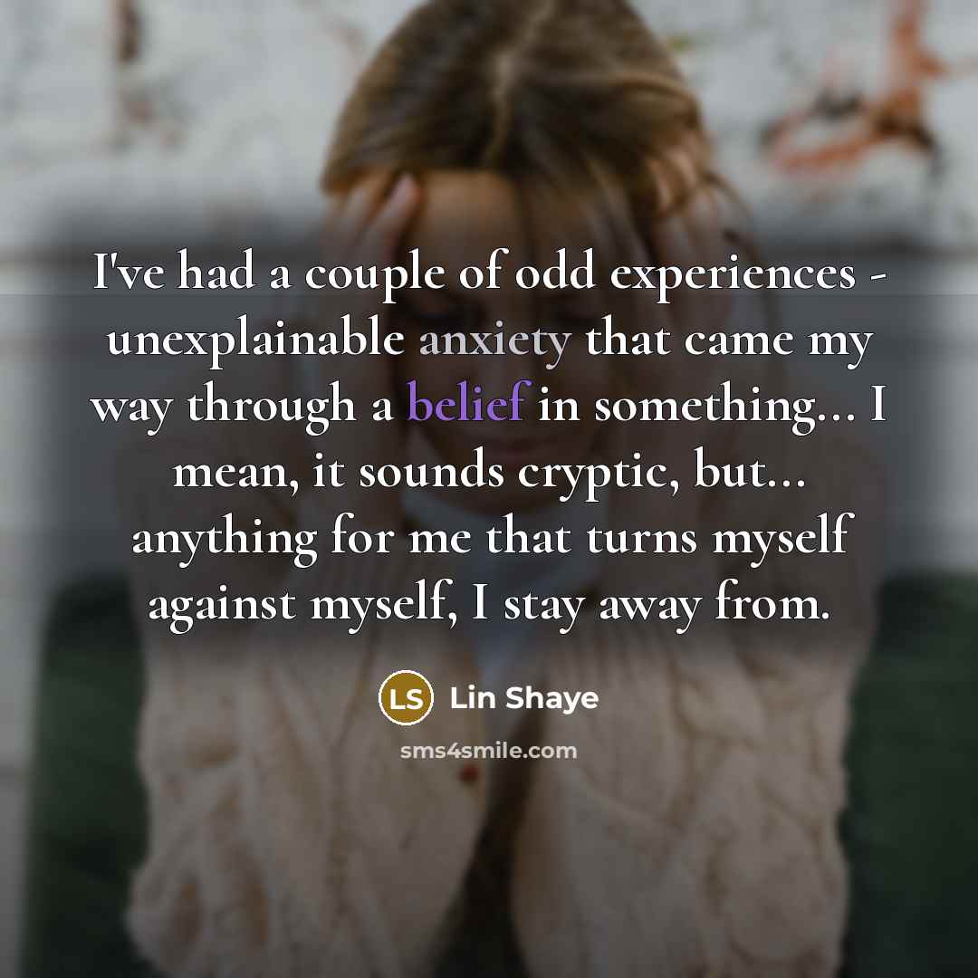 “I've had a couple of odd experiences - unexplainable anxiety…” quote by Lin Shaye