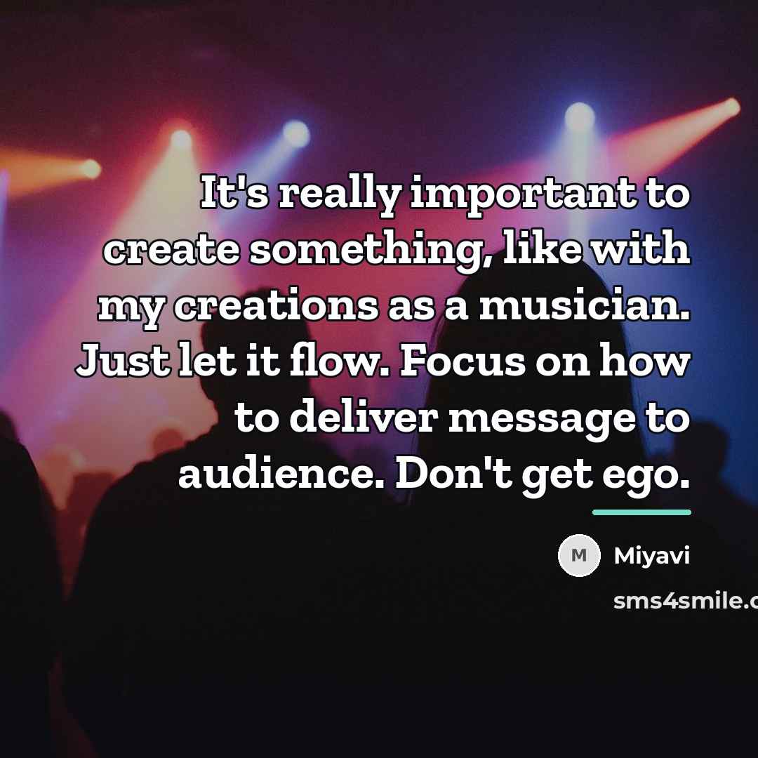 “It's really important to create something, like with my creations…” quote by Miyavi