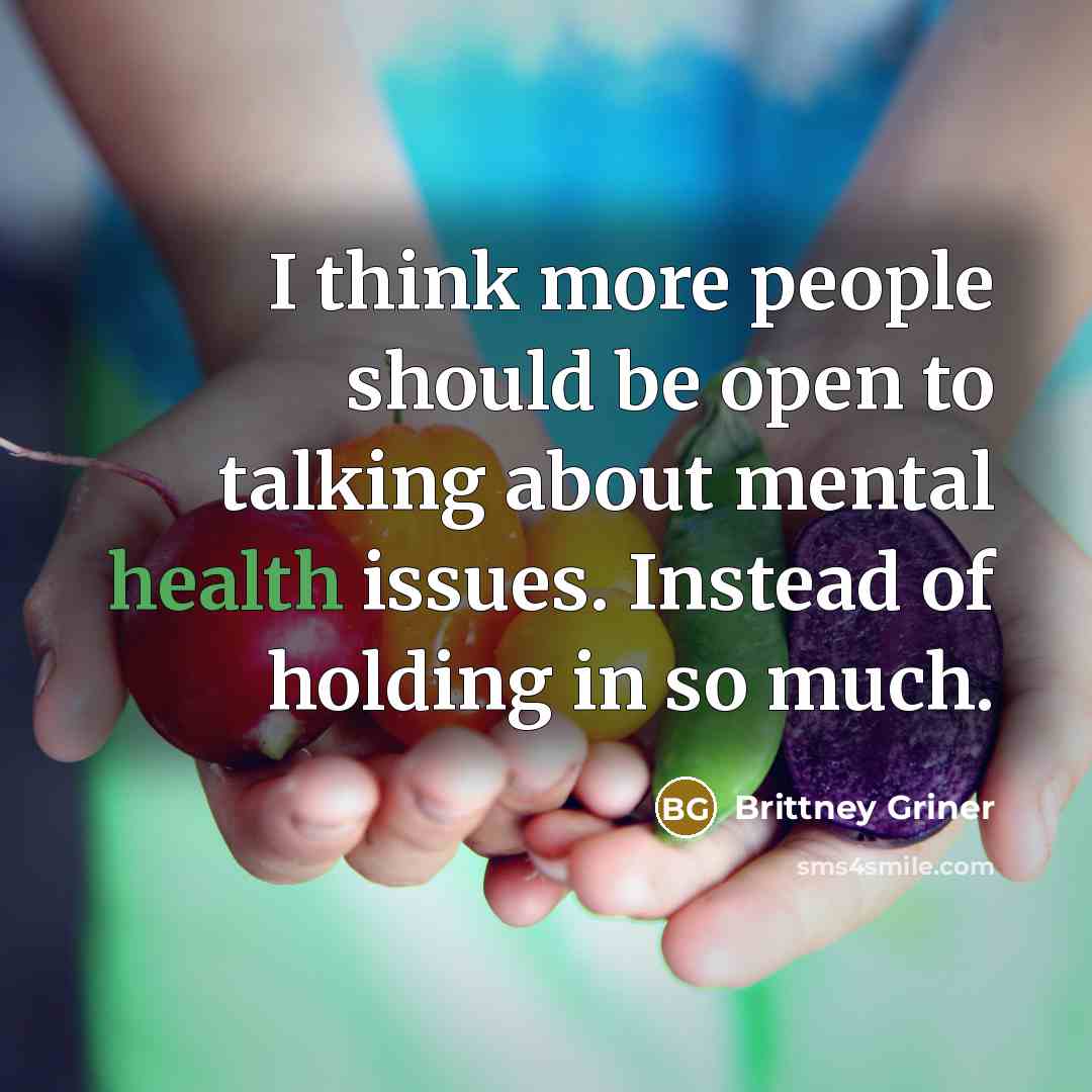 “I think more people should be open to talking about…” quote by Brittney Griner
