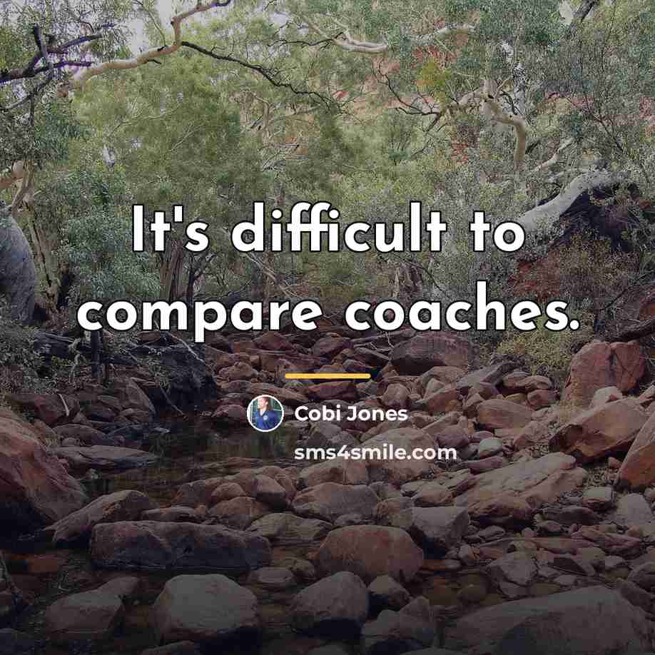 “It's difficult to compare coaches.…” quote by Cobi Jones