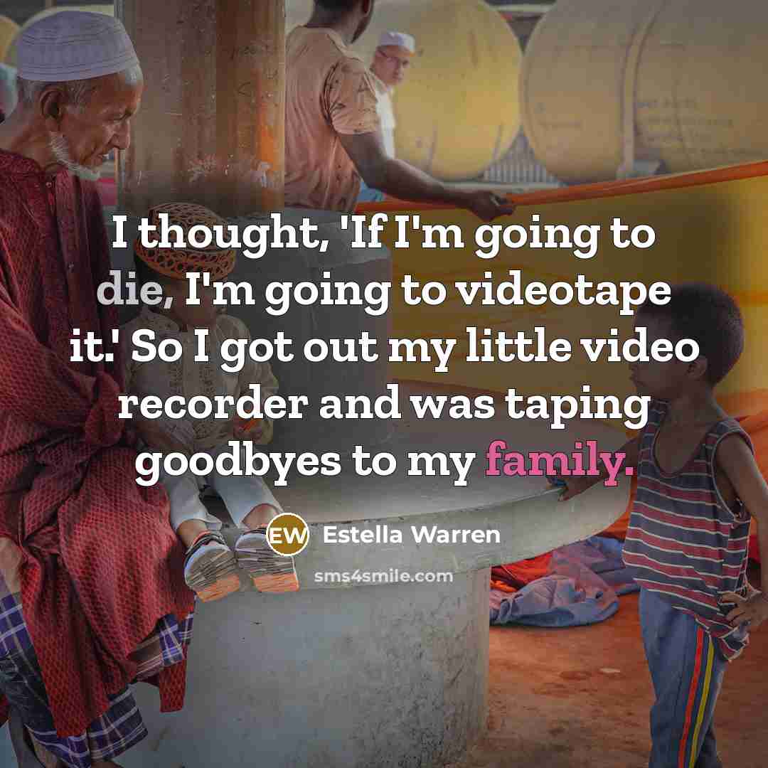 “I thought, 'If I'm going to die, I'm going to…” quote by Estella Warren