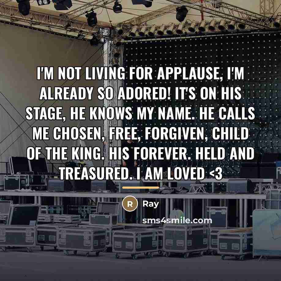 “I'm not living for applause, I'm already so adored! It's…” quote by Ray