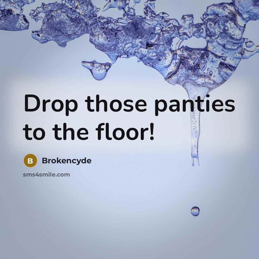 “Drop those panties to the floor!…” quote by Brokencyde