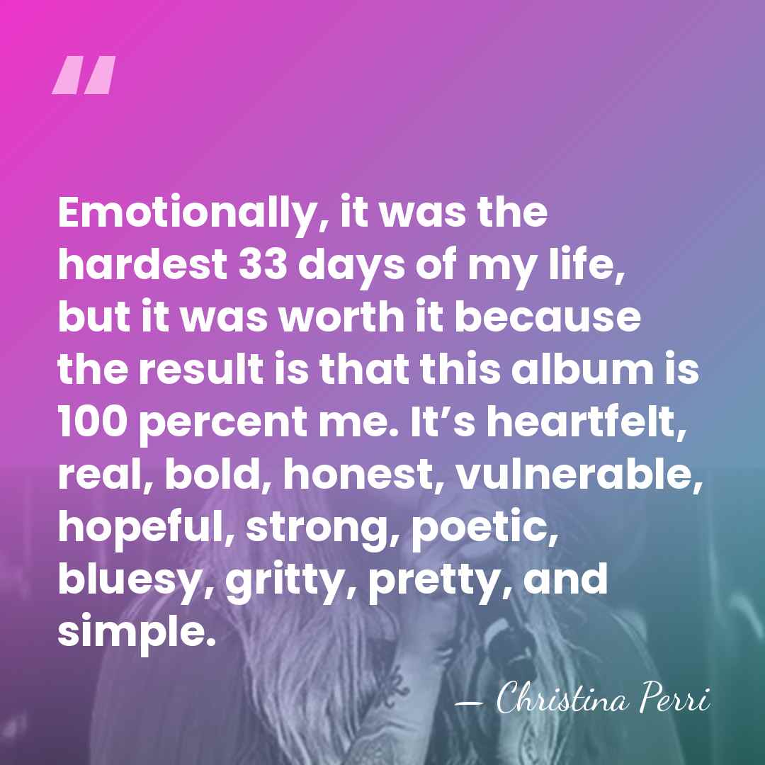 Emotionally, it was the hardest 33 days of my life, but it&hellip; - Christina Perri