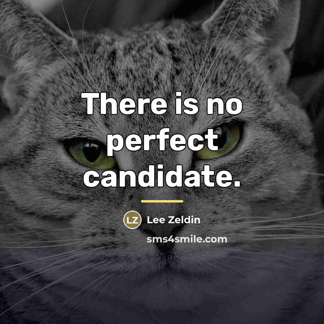 “There is no perfect candidate.…” quote by Lee Zeldin