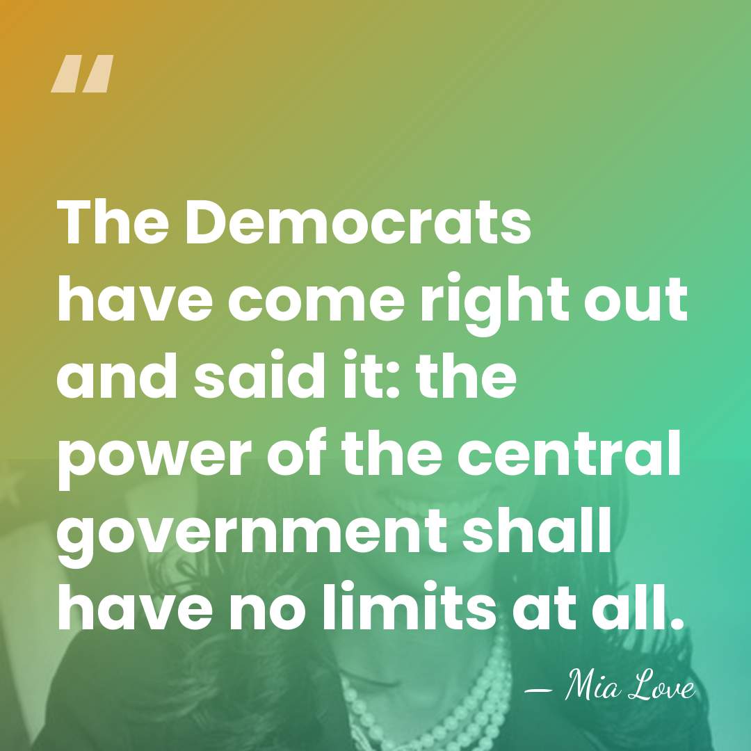 The Democrats have come right out and said it: the power of&hellip; - Mia Love