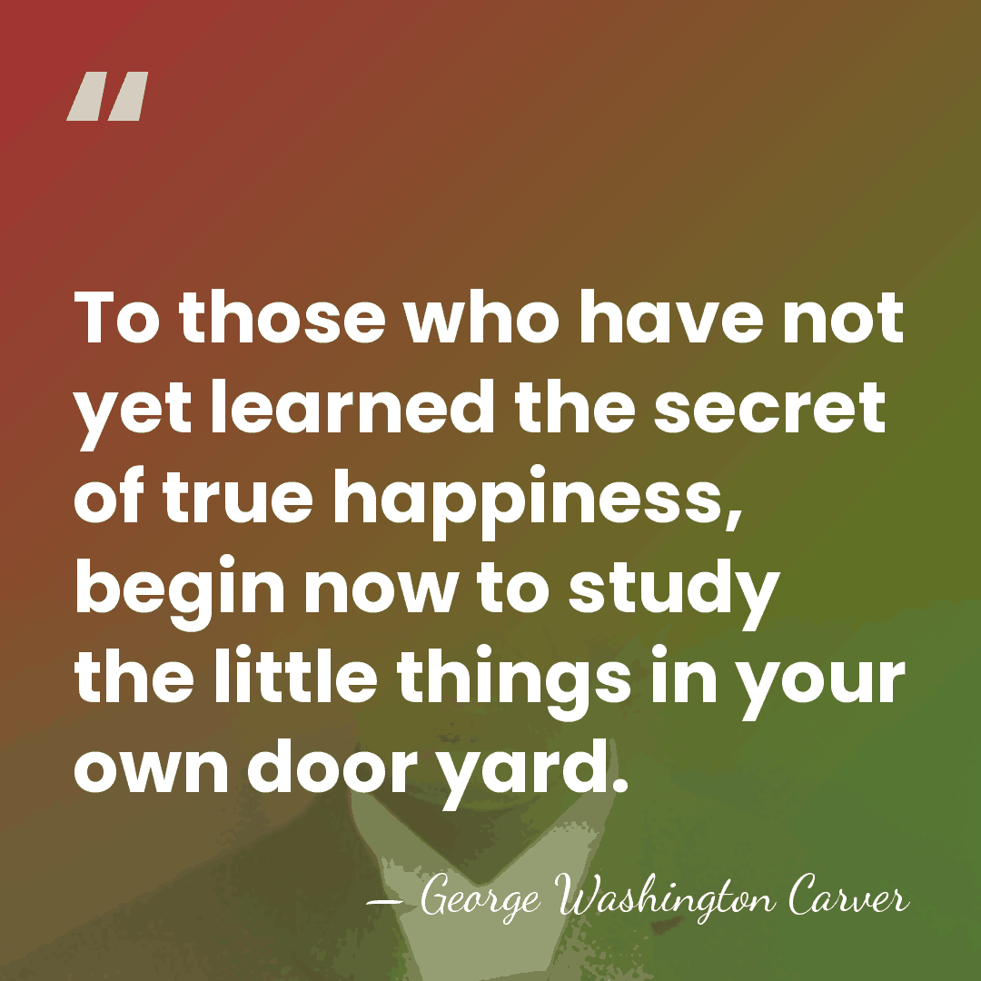 To those who have not yet learned the secret of true happiness,&hellip; - George Washington Carver