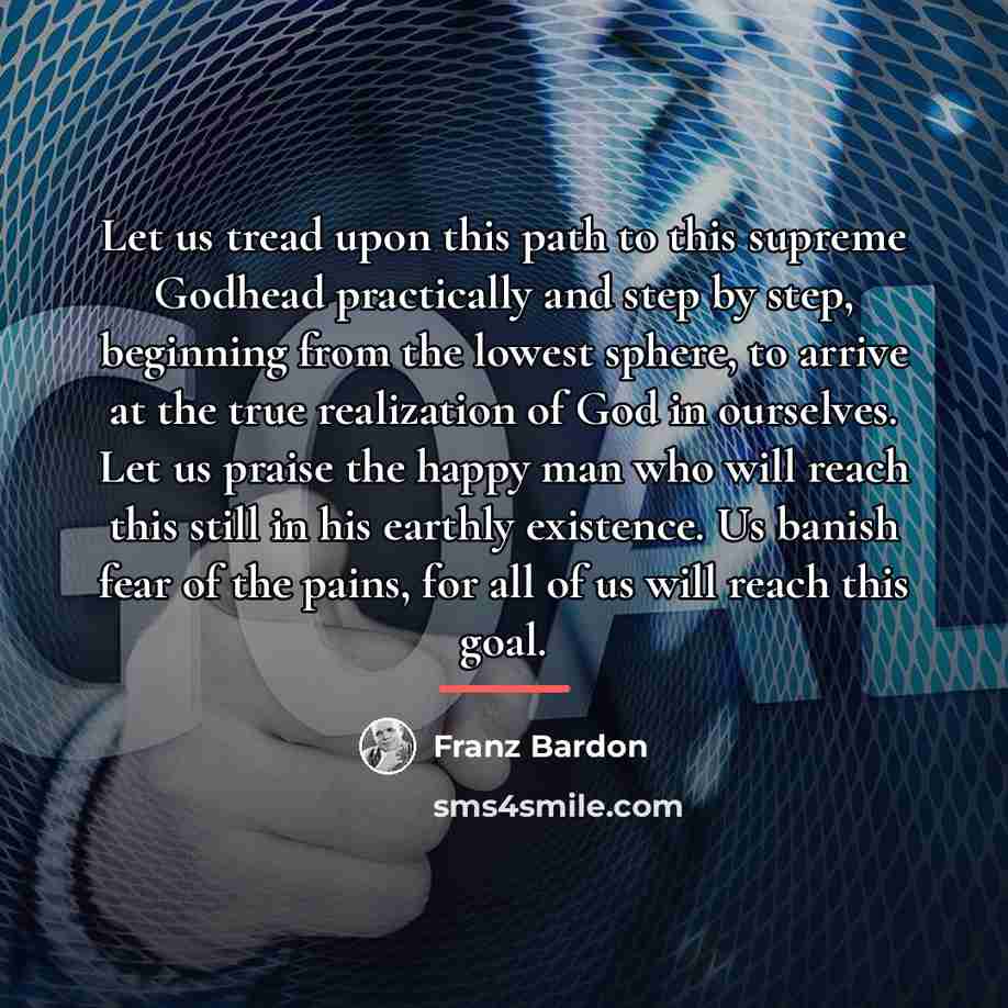“Let us tread upon this path to this supreme Godhead…” quote by Franz Bardon