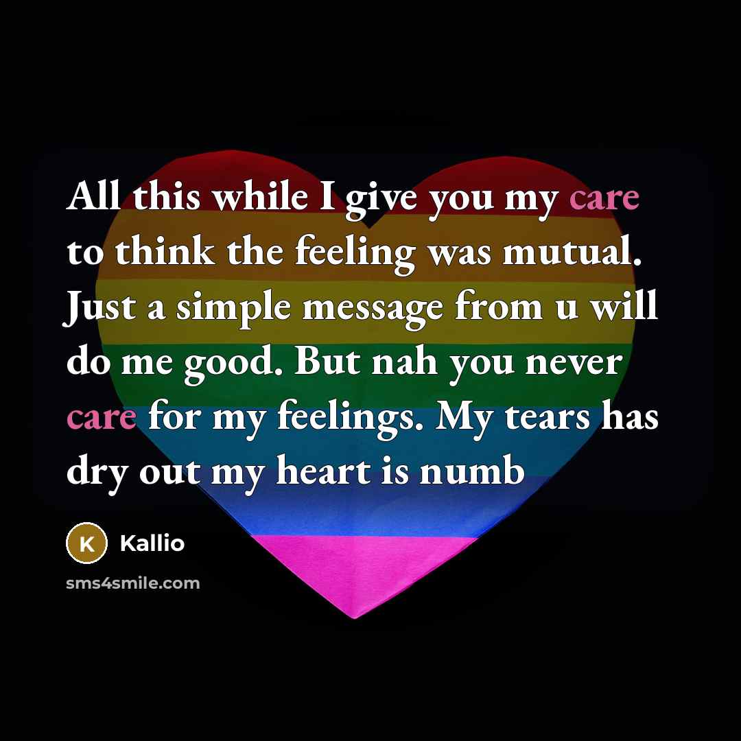 “All this while I give you my care to think…” quote by Kallio