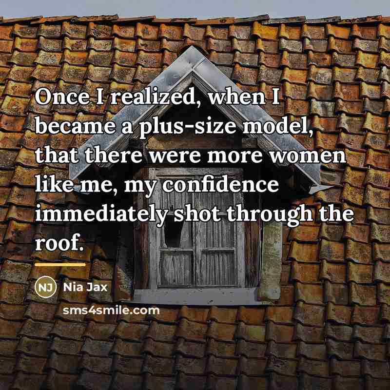 “Once I realized, when I became a plus-size model, that…” quote by Nia Jax
