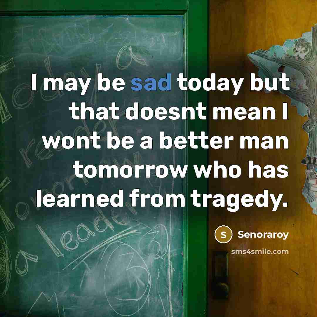 “I may be sad today but that doesnt mean I…” quote by Senoraroy