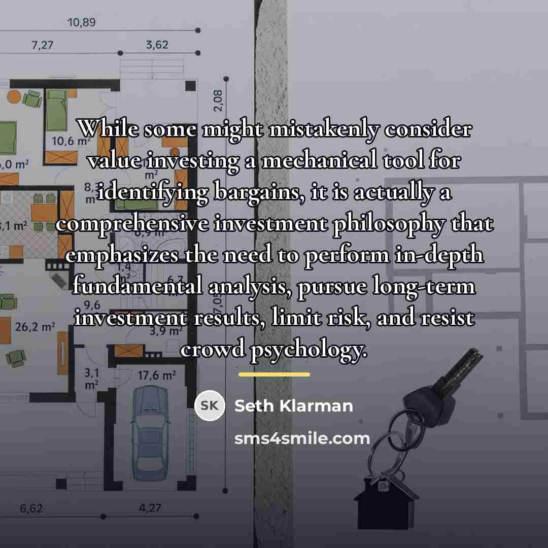 “While some might mistakenly consider value investing a mechanical tool…” quote by Seth Klarman